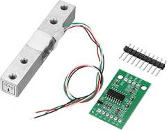 MECCANIXITY Digital Load Cell Weight Sensor 10KG + HX711 Module Weighing Sensor 24 Bit Precision A/D Dual-Channel 20x33mm for DIY Portable Electronic Kitchen Scale Kit