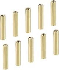 YOKIVE 10 Pcs M2 Spacers, Brass Hex PCB Standoffs Nuts, Keep Height Consistent, Great for Motherboard, Circuit Board, Electronics (Gold Tone, 20mm)