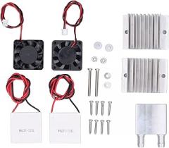 Thermoelectric Refrigeration Cooling System, thermoelectric Generator Cooler, Electronic Cooler Module, DC 12V - Rapid Solid - State Cooling, Aluminum Alloy,