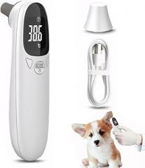 Ear Thermometer for Pet, Accurate 32-42.9℃ Ear Temperature Thermometer, Digital USB Rechargeable 5x1.5 for Dog, Cat, Pig, Sheep