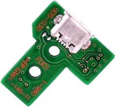 Deal4GO JDS-030 12-pin Micro USB Charging Port Board Socket PCB Replacement for Sony PS4 Controller