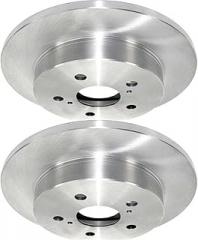 Brake Rotors Rear Pair for Toyota Camry 2018 3.5L V6 Electric Parking Brake;Electronic Parking Brake;Electronic Parkin