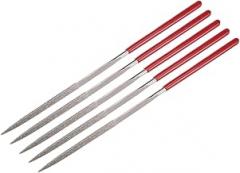 uxcell 5pcs Triangular Diamond Needles File 3mm x 140mm 150 Grit for Metal Glass Wood Stone Grinding Polishing Engraving