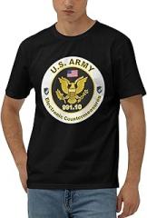 SCEVOLMAR US Army MOS 991 Electronic Counter Measures Men's Cotton Casual T-Shirt