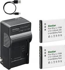 Kastar 2-Pack Battery and AC & USB-C Charger, Compatible with Olympus Li-70B D-700 D-705 D-710 D-715 FE-4020 FE-4040 FE-5040 VG-110 VG-120 VG-130 VG-140 VG-145 VG-150 VG-160 VR-120 VR-130 VR-140 X-940