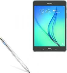 BoxWave Stylus Pen Compatible with Samsung Galaxy Tab A 8.0 (2019) - AccuPoint Active Stylus, Electronic Stylus with Ultra Fine Tip - Metallic Silver