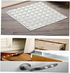 12x4mm Self-Adhesive Door Knob Bumpers 192pcs Wall Protectors for Cabinets Furniture and Electronics