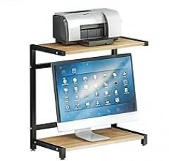 Printer Stand Printer Stand Office Desk File Storage Rack Home Kitchen Storage Rack Double-Layer Heavy-Duty Printer Rack Copier Organizer Shelf Printer Stand W,A
