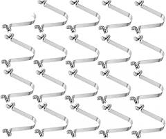Spring Clips Kayak Paddle Spring Snap Clips Push Button Clip V-Shaped Lift Telescopic Locking Tube Pole for Awning Tent for Electronic,Household Appliance,Automotive Part(60Pcs)