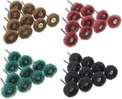 Abrasive Buffing Wheels, 40pcs Buffing Polishing Wheel Set 80/120/160/240 Grit for Dremel Rotary Tool by YEEZUGO