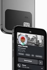 dot. Thin - Digital Business Card - Tap Compatible with iPhone & Android (Black)