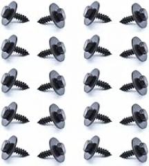 20pcs Metal Hex Head Screws Splash Guard Retainers for -For Underbody Shields and Bumper Engine Protection, For Anti-Wear Fasteners Compatible with Multiple