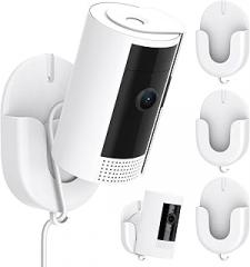 No Drill Ring Indoor Camera Mount, Camera Mount Stand for Ring Indoor Cam (2nd Gen)/Stick Up Cam /Blink Mini /Mini 2 /Blink Outdoor 4/3 with Strong Adhesive, One Step Setup, 3Pack