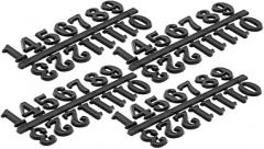 4set Arabic Clock Numerals Kit Creative Replacement Parts for Home Decor Easy to Assemble Plates and Hands for Custom Wall Clocks for Living Room and Bedroom Decor