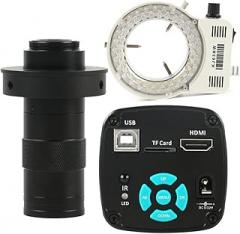 Microscope 100X 130X 48MP 1080P Industrial Electronic Microscope Camera(130X and Light)