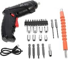 Electric Screwdriver Set Pink Electronics Screwdriver Rechargeable Home Mini Electric Drill Random Color