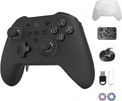 GuliKit KK3 Max, Kingkong 3 Max Controller with 4 Back Buttons, Hall Joysticks and Triggers, Wireless for Switch OLED/PC/Android/MacOS/iOS/Steam Deck, 1000Hz Polling Rate for Wins - Black