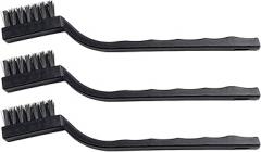 Anti Static ESD Cleaning Brush for PCB and Electronic Components, 3 Pack with Non-Slip Waved Handle, 170mm (6.69 Inch) Plastic Removal Brush for Sensitive Devices