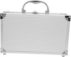 Veemoon Handheld Aluminum Case Instrument Storage Box Travel Suitcase for Electronics Compact Tool Box Handle