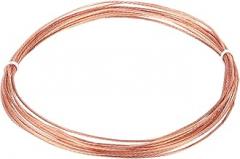 uxcell Bare Copper Ground Wire, 18 Gauge 10 ft Solid Braided Copper Cables Electronic Metallic Wire for Light Fixtures Fans Electrical Equipment