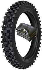 RedCap 90/100-16 Rear Tire with Inner Tube Complete Set for Off-Road 50cc-250cc Apollo Coolster Dirt Pit Bikes Motocross KX100 TTR125 CRF150 XR100 DRZ125 KLX125 CR85 CR80 CRF125 Dirt Pit Bikes