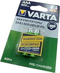 Varta 800 Miliamper Aaa Rechargeable Slim Battery 2Li Pack Rechargeable Battery Charger For ATA ELECTRONIC Toys