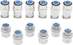 fengpeng XS12 Aviation Connector Push-Pull Circular Quick 2/3/4/5/6/7PIN Gold Plated Contact Male and Female Plug(XS12-2P Male Female)