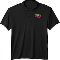Cool Rave EDM Techno Party Outfit & Gifts Neon Ninja I Electronic Raver Music DJ Festival Rave Performance Polo Shirt