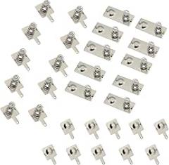 10 Pairs Battery Springs AA Negative to Positive Conversion Spring Contacts Nickel Plated 12x12mm 12x26.5mm for Electronic Devices Toys Remote Controls