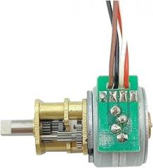 15mm Stepping Gear Electronic Starter 5V 2 Phase 4 Wire 3mm D Shaft Full Metal Gearbox DIY Smart Robot