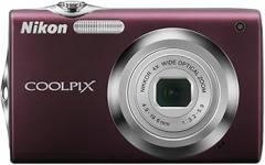 Nikon Coolpix S3000 12.0 MP Digital Camera with 4x Optical Electronic Vibration Reduction (VR) Zoom and 2.7-Inch LCD (Plum)