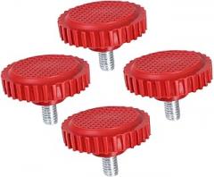 Ciieeo 4pcs Heavy Duty Plastic Foot Mat for Electronic Scales Resistant Weighing Scale Pads with Screw Foot Supports Base for Kitchen and Bathroom Use