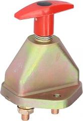 Heavy Duty Battery Isolator, 12 24V Cut Off Master Disconnect, Stainless Steel with Brass Components, for Electronics, Boats,