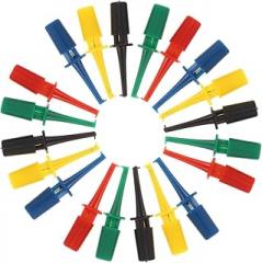 LIFKOME 20pcs Test Hooks for Electronic Testing Multimeter Test Clip Clip Hook Small Alligator