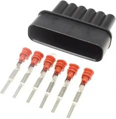 6 Pin Way 7283-1968-30 Waterproof Automotive Electronic Plug Connector Suitable For Toyota Suitable For Mazda Throttle Pedal Valve(Dark Grey)