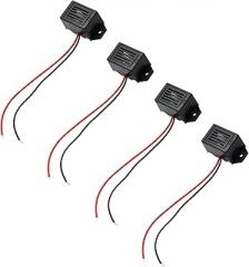 23 X 15 MM 12V Electronic Buzzer Alarm with Lead for Cell Phone,Telephone and Doorbell (4 PCS)