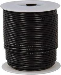 Jameco Valuepro 814-0 28 AWG Black Stranded Tinned-Copper Hook-Up Wire, 100'
