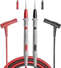 Test leads 1000V 20A Ultra-Sharp Gold-Plated Test Probe Lead for Multimeter Meter Test lead, 40.5 inch / 103 cm, multimeter test leads for Fluke/AstroAI/INNOVA/Klein Multimeter Electronic Clamp tester