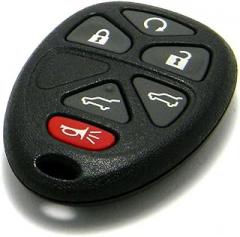 OEM Electronic 6-Button Key Fob Remote Compatible with Cadillac Chevrolet GMC (FCC ID: OUC60221 / OUC60270, P/N: 22951510)