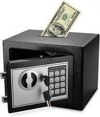 Flexzion Electronic Drop Safe Box with Digital Combination Lock - Cash Safe for Cabinets, Home & Office Security (9