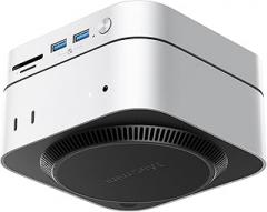 ORICO MiniMate 4TB External SSD Compatibility with Mac mini M4, 2TB for 40Gbps(3200MB/s) Data Processing, 2TB for 1000MB/s Backup Storage, USB 3.0(10Gbps) * 3, TF & SD 4.0, Power Switch, M4Ultra-4TB