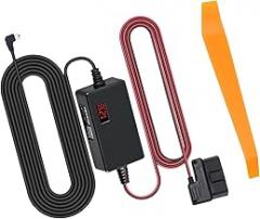 Intelligent Power Supply Management Cable for Car Electronics Featuring Real Time Voltages Display Easy Installation Car Dashboard Camera Power Supply