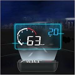 Car Electronics M10 HUD Display with Lens Hood Yellow Led Windshield Projector Head Up Display OBD Scanner Speed Fuel Warnin