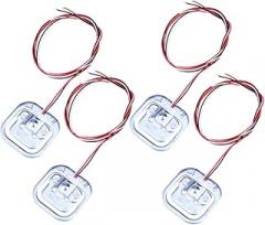 4 PCS 50kg Electronic Body Scale Weighing Sensors Mini Replacement Load Cells for Palm Postal and Baby Scales (Silver)