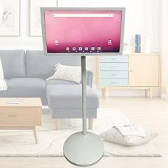 Mobile Smart Touch Screen TV - 1080P with Remote Control, Rolling Standing TV 10000mAh Battery, Portable Video Media Player for Home Cinema & Office Presentations 27inch8+128G