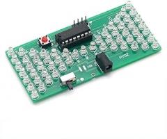 5V Electronic Hourglass DIY Kit Funny Electric Production Kits Precise with LED Lamps Double Layer PCB Board 84x40mm