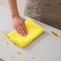 5Pcs Microfiber Yellow Cleaning Cloths ‌Reusable Kitchen Dishwashing Towels ‌Ultra-Absorbent Cleaning Rags Reusable Dish Towels for Kitchen Car and Home