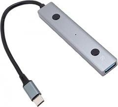 ASHATA AI Voice Hub, Type C to USB 2.0 AI Audio Recorder Adapter, Real Time Voice to Text Transcription for Laptops Desktops Tablets PCs, Plug and Play