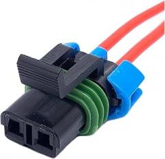 2Pin 15300027 Delphi GM Weather Pack Sensor Fan Plug Auto Waterproof Electronic Connector Wire Harness 15300002 (Color : 2P Female, Package : 1 Set)