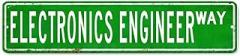 Electronics Engineer Custom Street Sign Electronics Engineer Signs Electronics Engineer Decor Electronics Engineer Gift Rustic Wall Art Farmhouse Decorative Sign For Bedroom Living Room Front Porch